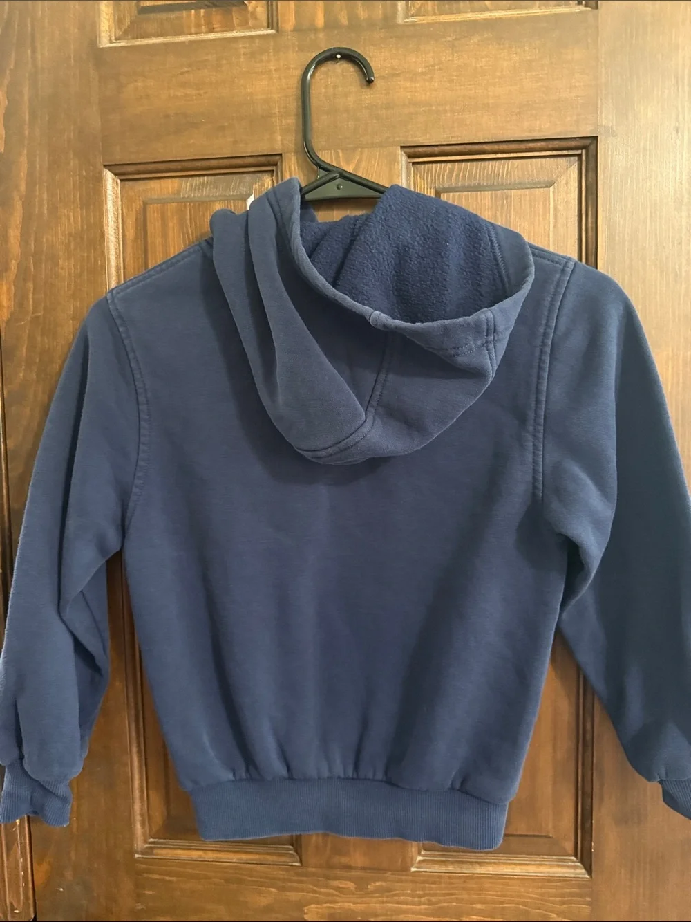 Nike Kids Navy Blue Hoodie with White Swoosh